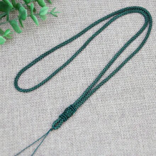 5 Chinese Thread Knotted Silk Love Rope String Pendant Necklace Jewelry Cord-4# Green