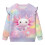 Kleinkind Mädchen Sweatshirt mit Rüschen an den Schultern, langärmelig, rosa 1
