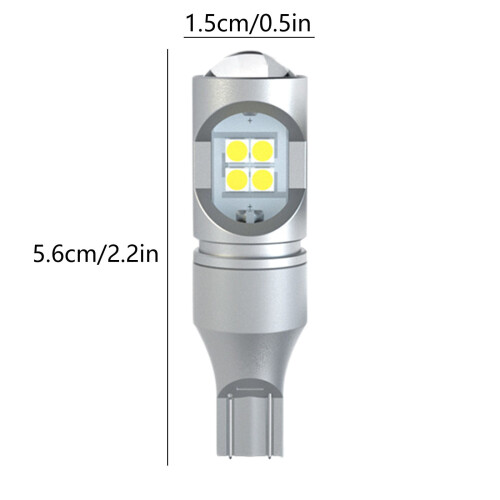 LED Bulb Reverse Light, Automotive Modified Reverse Light, for Backup Lights Daytime Running Lights Parking Lights, Silver 2