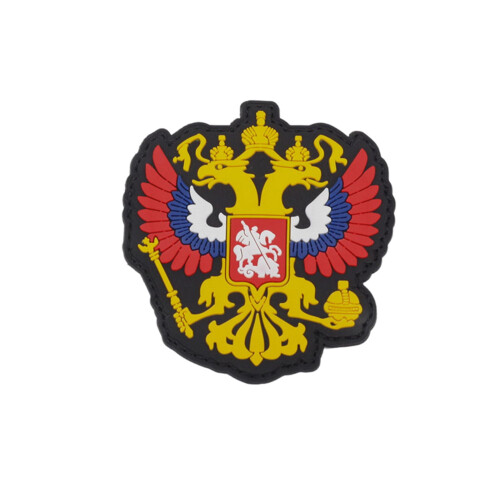 1 PCS PVC Russian Double Headed Eagle Patch(Yellow)