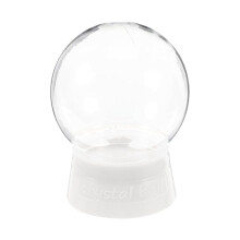 1 Pc Clear Fillable Snow Globe with Screw-Off Cap, DIY Water Globe for Crafts & Customization