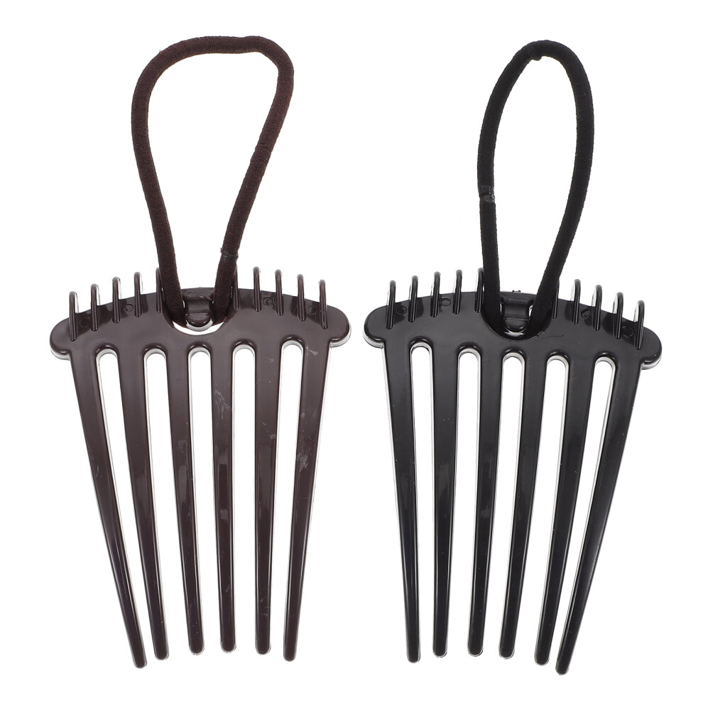 Ponytail Hair Comb Assorted Colors 4 Pieces