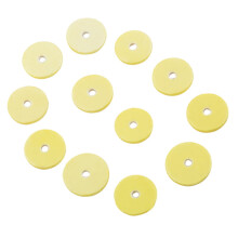 Raindrops 16 in 1 Replacement Elastic Wood Flute Pads Light Yellow