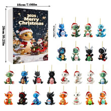 Christmas Advent Calendar Figurine Ornaments Countdown Calendar for Kids Teens Adults Holiday Decor Collectible Gifts Fun Christmas Decorations