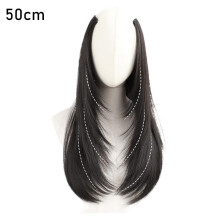 Perruque une pièce haut de gamme augmentant le volume des cheveux, avec un patch capillaire invisible et duveteux.
