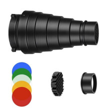 FEAMOS Photography Light Modifier Aluminium Conical Set for Studio and Outdoor Use For Mount