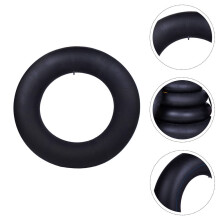 Black Inflatable Snow Tube for Outdoor Winter Sledding, Thickened Design with Quick Inflation and Easy Carry