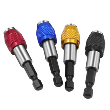 Adaptateur de mandrin porte-embout, rallonge de foret avec jeu de forets à queue hexagonale de 1/4" pour embouts hexagonaux