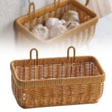 Limited Time Offer - Hand-Woven Hanging Basket, Wall Basket, Hanging Storage Basket - Space-Saving Organizer for Kitchen, Bathroom, Laundry