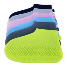 Silicone Waterproof Shoe Covers Black Non-Slip Reusable