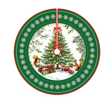 Gonna per albero di Natale, 90 cm, multicolore, in poliestere
