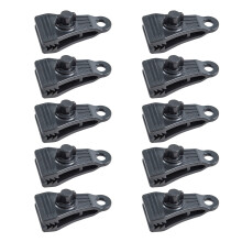 10 clip per teloni resistenti con bloccaggio a scatto, clip di fissaggio per tende, clip per coperture per piscine, clip per teloni