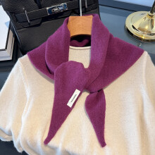 Cachecol triangular de lã tricotada para mulheres, lenço de cabeça multifuncional, xale quente para o pescoço, acessório de inverno da moda.