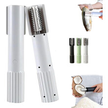Râpe à noix de coco électrique portable, râpe rotative sans fil anti-éclaboussures, rouleau en acier inoxydable – Compatible avec les noix de