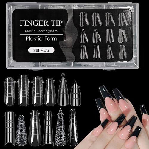Poly Nails Gels Duals Formen Nails Builder Extension Gels Nails Mold Full Covers Acrylic False Nails Tips Duals Formen