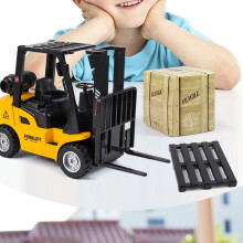 Friction Fork Lift with Pallet Cargo Warehouse Truck Vehicle Toy Forklift for Kids