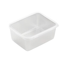 Contenitore per alimenti in acciaio inox con coperchio ermetico, vassoio multiuso per frigorifero, picnic e barbecue.