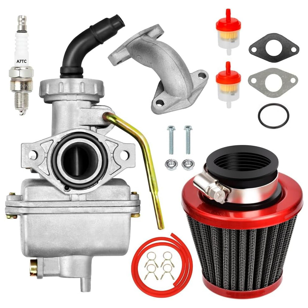 Pz20 Carburetor Kit Compatible With Tao Tao Coolster 125Cc/110Cc/90Cc/70Cc/50Cc, Kazuma Baja, Sunl, Roketa, Loncin, Lifan, Xr80, Crf70 9405492490413