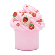 Harige Wolken Slime Kit – Niet-bezinkende, rekbare kneedpasta met doe-het-zelf-accessoires voor sensorisch spel en stressvermindering (lichtroze)