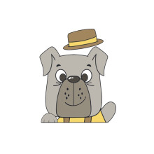 Car Decorative Sticker Cute Dog Puppy Sticker Auto Body PET Decal Accessory for Car Rear Window Laptop Decoration Type 2