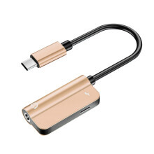USB C Headphone Jack Adapter 2 In 1 USB Type C To Hi Res 35mm AUX Audio Connector For USB C Smartphones And Laptops