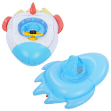 Inflatable Kids Pool Float with Steering Wheel for 1-5 Years, Eco PVC
