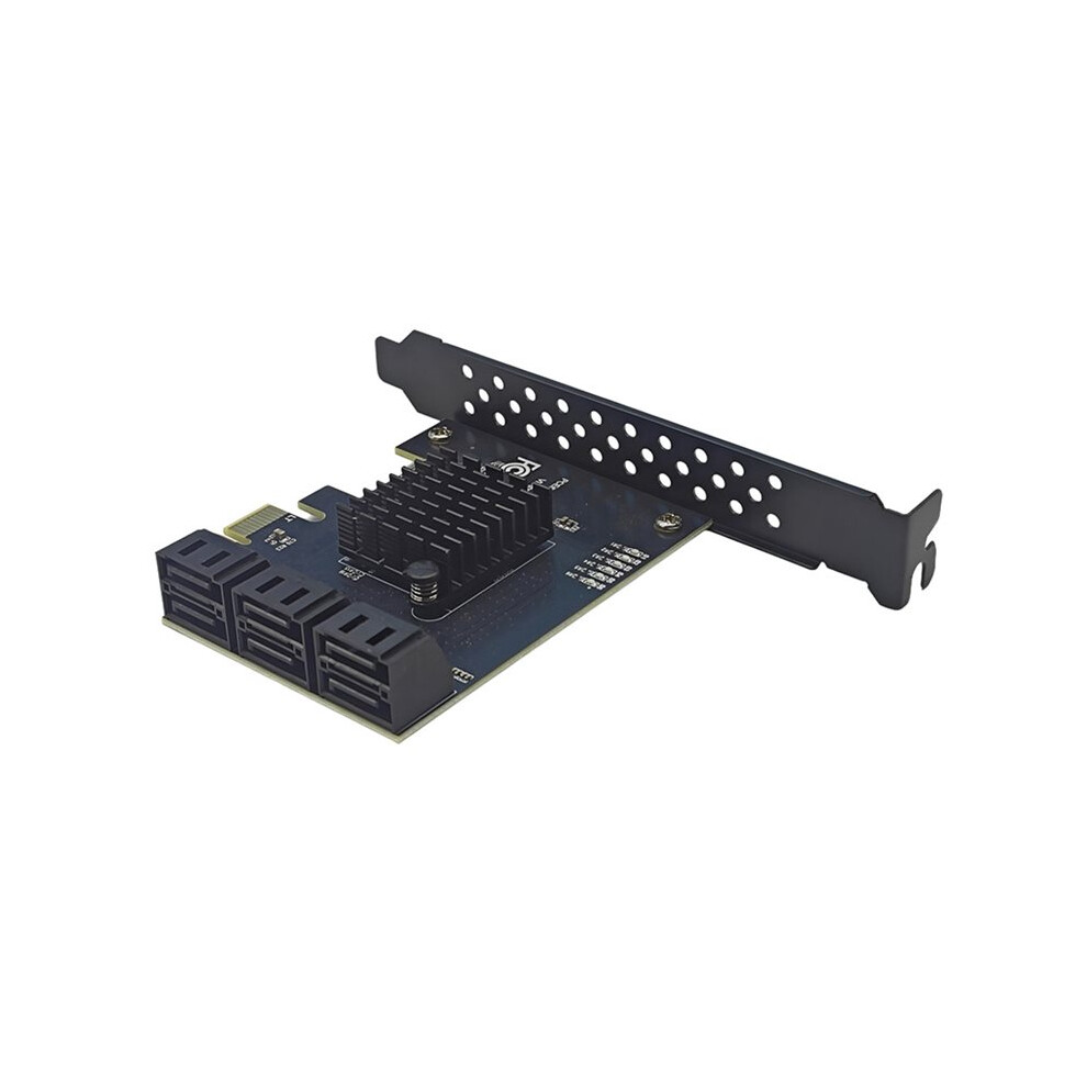 Pcie 1X To 6 3.0 6 Gbps Expansion Card Pci-E Adapter Card Rtl9100 Chip For Win8/10/11 4711675813043