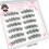 (6 Rows Glue free) Fluffy Natural Black C Curl Lashes 9-12mm 3