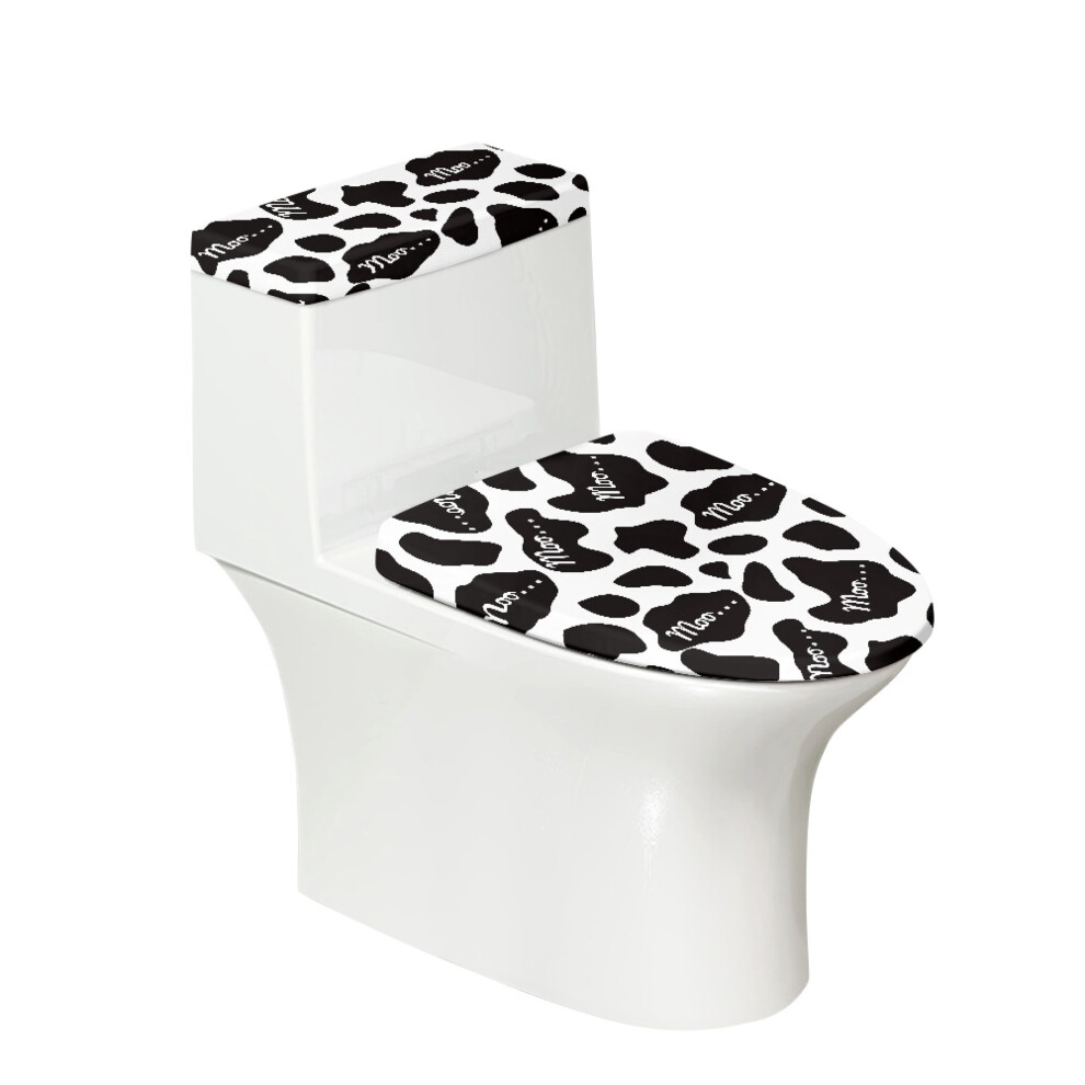 Moo Cow Polyester Toilet Lid Cover 17"X21" 9336866194937