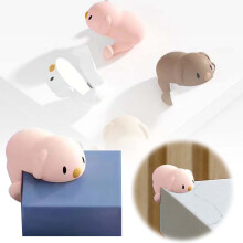 Silicone Table Corner Protectors - Soft Baby-Proofing Covers For Household Edges, Clear Safety Bumpers For Kids & Pets