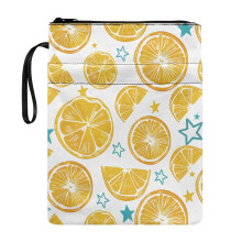 Book Sleeve Protector with Pocket Polyester Fabric Zipper Easy Carry Book Case for Journals Planners Books Washable Hardcover Books