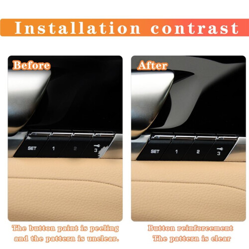 Front  Memory Button  Cover for   2010-2016 911 2012-2017 718 2016-2018 2