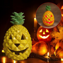 Halloween Party Decorations Halloween Pineapple Pumpkin Light Decoration with Inner Lights Holiday Outdoor Indoor Decoration