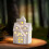 Ensemble de maison de Pâques en céramique avec éclairage LED pour décoration de table 4