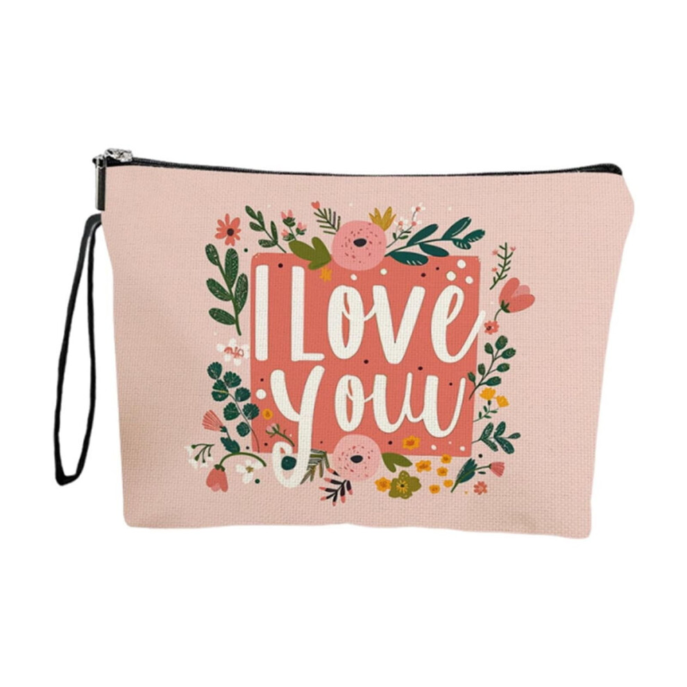 DAMAI flower heart wreath makeup bag aesthetic travel