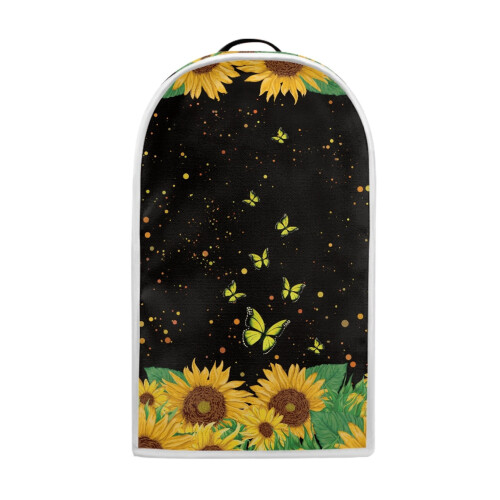Sunflower Butterfly Sky Handle Dust Cover with Durable Polyester Food Processor Cover