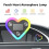 Solar-Powered Heart LED Ambient Light Waterproof Car Lamp 2