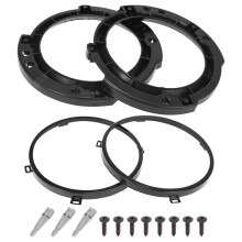 7 Inch Round Headlight Mounting Retaining Bracket Ring Set with Headlight Metal Ring for JK 2007-2017
