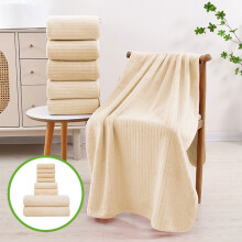 8-Piece Velvet Square Bath Towel Set – Soft, Absorbent, Plain Design for Bathroom & Face, Compatible with Standard Towel Racks