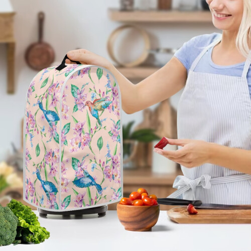 Food Processor Cover with Hand Strap Dustproof Kitchen Blender Dust Cover for Kitchen Counter 2