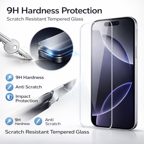 iPhone 15 Screen Protector Tempered Glass HD Clear Anti Scratch Protective Film Case Friendly 2 Pack 1