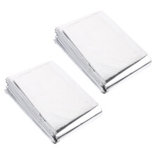 6pcs 210x130cm Emergency Thermal Blankets, Waterproof & Heat-Reflective, Foldable for Outdoor Survival, First Aid, Natural Disasters – Compatible