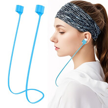 Anti-Lost Headphone Straps – Soft Silicone Neck Cord with Ear Hooks, Compatible with Most Headphones, 21.6"x0.2", 1 Pc