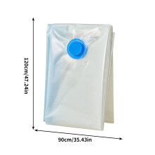 Vacuum Seal Bags for Clothing – Space Saver Compression Bags (Jumbo/Large/Medium/Small), for Comforters & Blankets, with Hand Pump