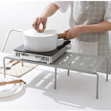 Retractable Space-Saving Kitchen Shelf, Expandable Cabinet Organizer for Tableware, Spices & Tools – Easy Clean, Adjustable & Stable | Compatible