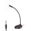 Portable Microphone Stand Round Base Desktop Bracket for Broadcast Online Conference Black (3.5) 4