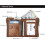 Men's Folding Double Zip Wallet RFID Blocks Retro Short Coin Purse 4