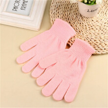 1 Pair Winter Mittens Sports Warm Strecty Knitted Gloves Unisex Solid Colors Gloves Winter Full Finger Elastic Warm Mittens for Women Men