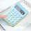 B Bright Colored Calculator With Big Lcd Numbers And Simple Functions For Young Students And Home Use 6