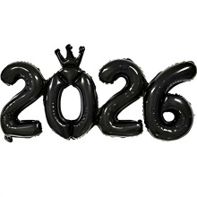 Balon z cyframi 2026, 40-calowy, dekoracja na Sylwestra i ukończenie szkoły – kompatybilny z artykułami imprezowymi